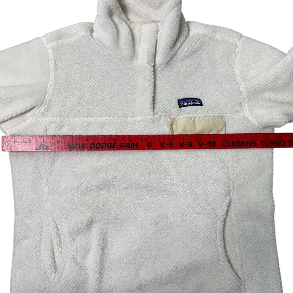 Patagonia‎ Women's Re-Tool Half-Snap Pullover White Size Medium Sweater Jacket - Picture 5 of 8